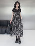 Faux Layered Floral Dress